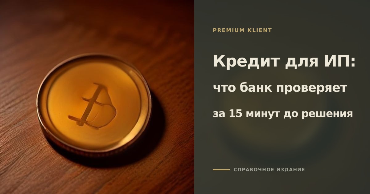 Иллюстрация к статье «Кредит для ИП: что банк проверяет за 15 минут до решения»