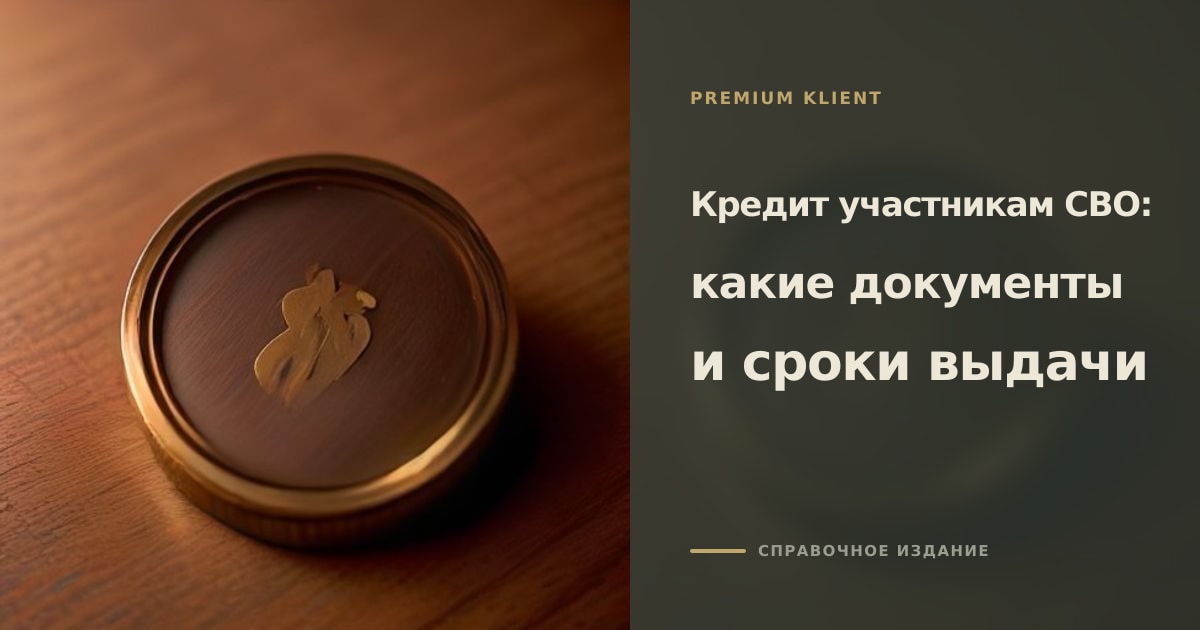 Иллюстрация к статье «Кредит участникам СВО: какие документы и сроки выдачи»