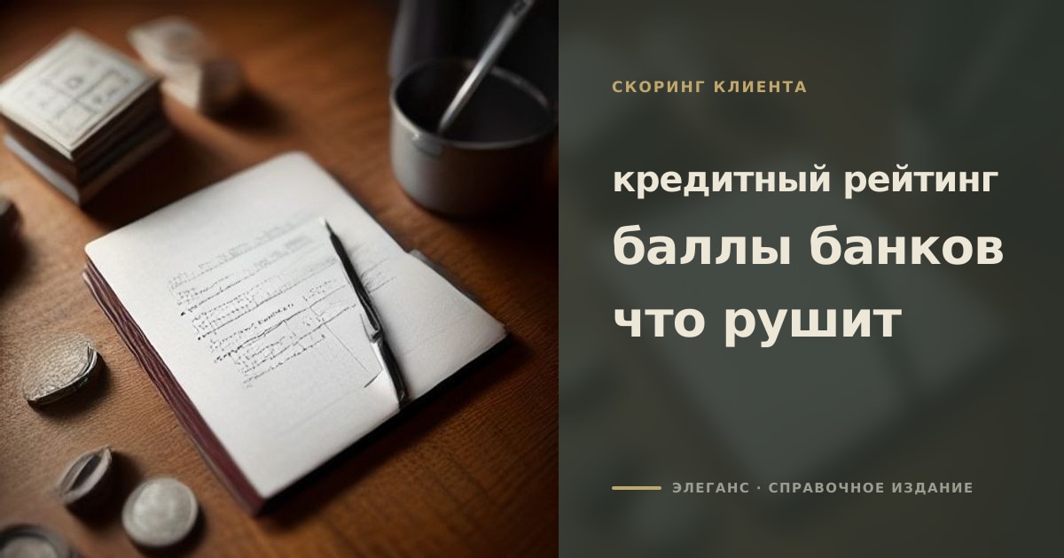 Иллюстрация к статье «Кредитный рейтинг: как банки считают балл и что его рушит»